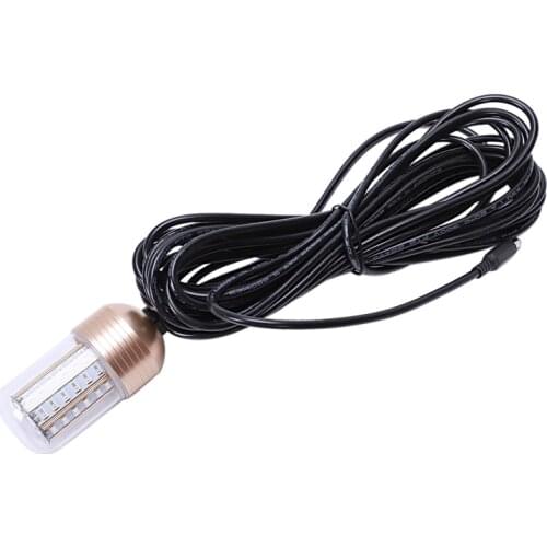 12V 30W Led Underwater Night Fishing Light Fish Finder Light With Cord Submersible Led Lamp Bait Squid Fish Attracting Light