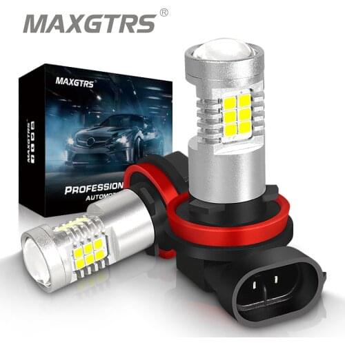 2x Car Fog LED Light H8 H11 H16 EU 9005 HB3 9006 HB4 1200LM Led 2835 Chip Bulbs 12V Auto Lamps Daytime Running Lights Fog Lamp