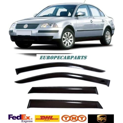 For VW Passat B5 Sd 1997-2005 Side Window Visors Sun Rain Guard Vent Deflectors 4 pieces