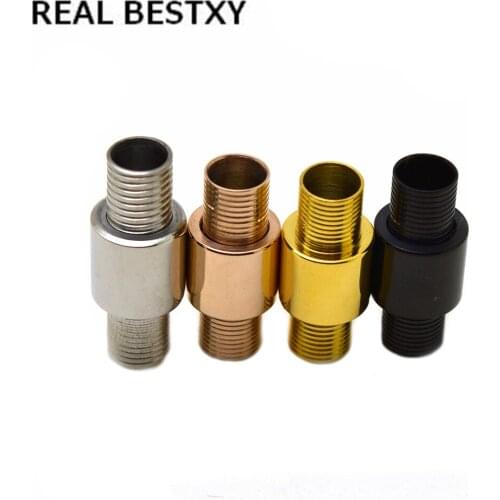 4pcs/lot 316l Stainless Steel Male Magnet Buckle 5mm Magnetic Clasps screw For DIY Leather Bracelet Jewelry Making Accessory