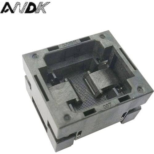 BGA80 OPEN TOP Burn in socket pitch 1.0mm IC size 9*11.5mm BGA80(9*11.5)-1.0-TP05/50N BGA80 VFBGA80 burn in programmer socket