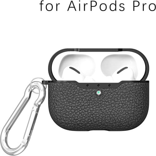 Case For Airpods Pro Capa Business Litchi Grain Box Bluetooth Wireless Earphone Case With Charging Bag For Airpods Pro Man Cover