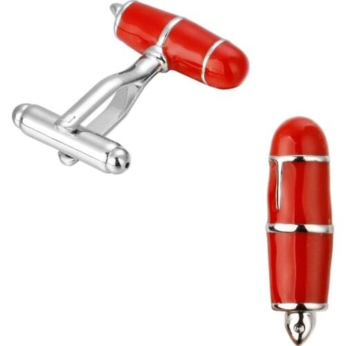 KC-5 Fashion Colorful Crayon Pen Cufflink Cuff Link 5 Pair Free Shipping Big Promotion