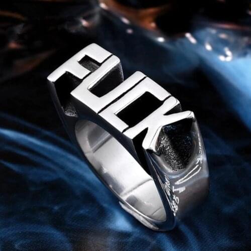 English Funny Finger Large Luxury Beautiful Party Ring Woman Fashion Digital Rings For Women Men Jewellery Cocktail Unisex Rings