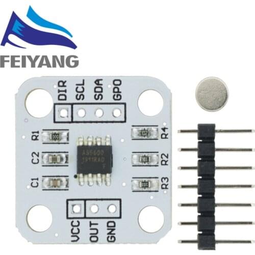 AS5600 magnetic encoder magnetic induction angle measurement sensor module 12bit high precision