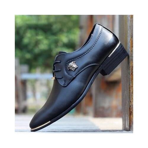 Men shoes sports breathable casual shoes mesh pointed leather shoes men suits British business social youth Banquet dance shoes
