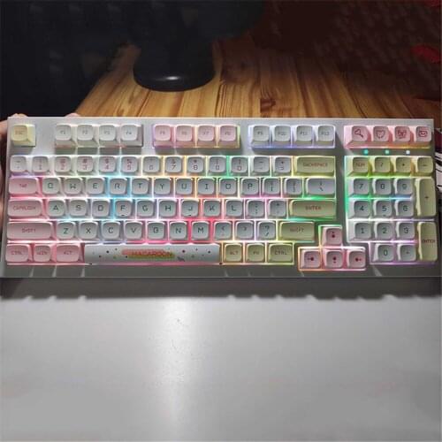 Macaron Buttons Cap Kit XDA QX Key Cap PBT 146 Buttons Spare Parts for Keyboard