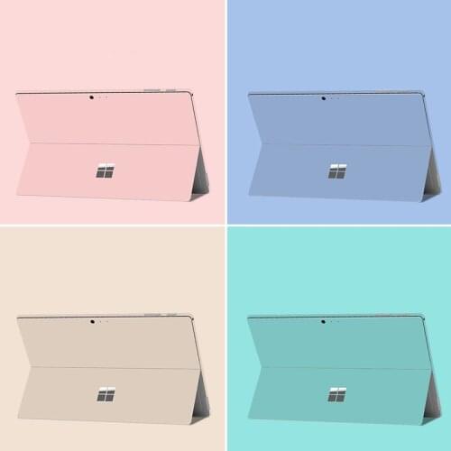 Protective Film Laptop Stickers for Microsoft Surface Pro 5 6 7 Pro 3 4 Vinyl Stickers for Surface Pro X Back Cover