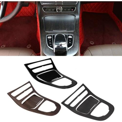 New 1Pair Console Gear Panel Frame Console Gear Shift Panel Cover Trim for Mercedes Benz E-Class W213 2016 2017 2018 New Arrive