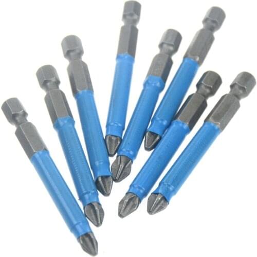 New 5pcs/lot Anti Slip Magnetic Pozidriv Screwdriver Bit Tools PZ1 PZ2 PZ3 1/4 Hex Shank Long 25mm 50mm 125mm 150mm