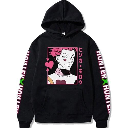 New Cool Hunter x Hunter Hoodies Men Sweatshirt Hoodies Anime Harajuku Casual Streetwear Hunter x Hunter Pullover Tops XXS-4XL