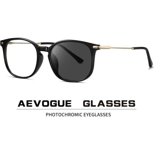 AEVOGUE Man Photochromic Glasses Woman Anti-Blue Light Glasses Optical Frame Computer Eyeglasses Prescription Glasses AE0894