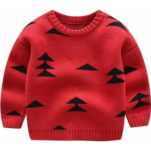 Autumn Winter Hot Style Christmas Trees Thickening Childrens Sweaters Childrens Clothing Baby Girl Boy Clothes Kids