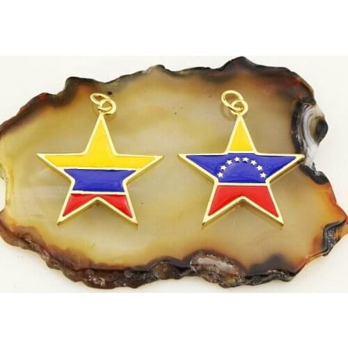 23*25mm 20pcs/lot Star shape enamel pendant charm,yellow/blue/red enamel pendant component,fashion jewelry accessories