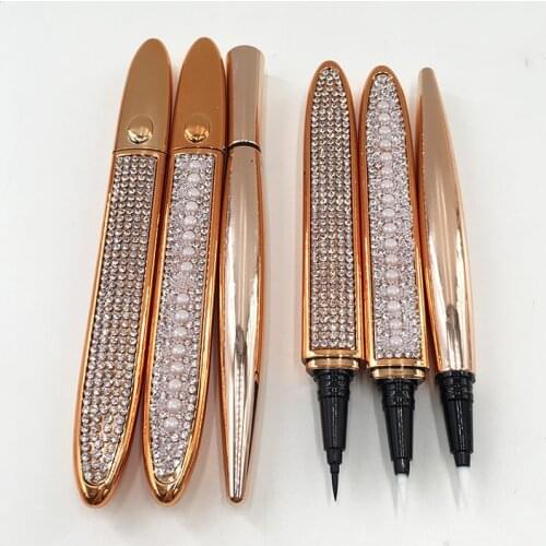 Clear Eye Liner Super Sticky Black Adhesive Eyelashes Eyeliner Pen Transparent Diamond Liquid Eyeliner