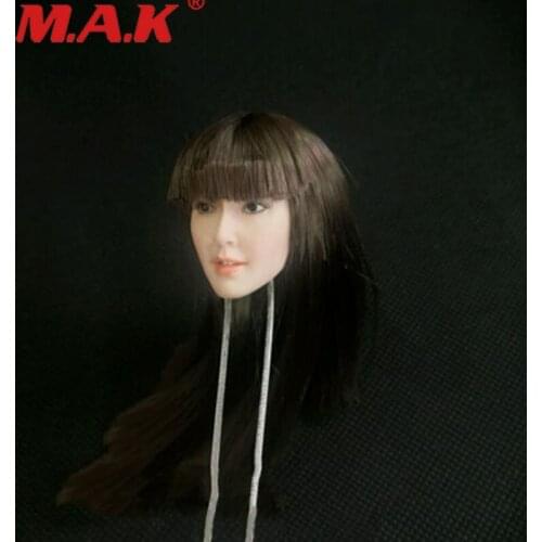 In stock KUMIK 1:6 Soldiers Head Carving Model Xiu Zhi National First Love KM038 Hair Transplant Female Head Carving