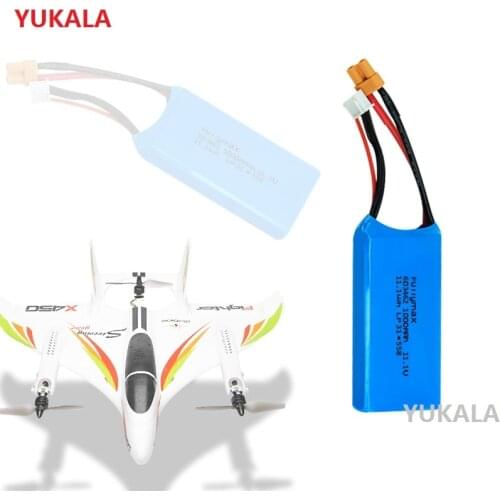 YUKALA XK X450 FPV RC Drone Spare Parts 11.1V 1000mAh Lipo Battery 3S XT30 plug 11.1 v 1000 mah