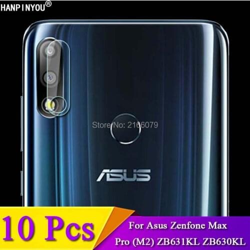 10 Pcs For Asus Zenfone Max Pro (M2) ZB631KL ZB630KL Rear Camera Lens Protective Protector Cover Soft Tempered Glass Film Guard