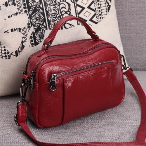 Genuine Leather Luxury Small Crossbody Bag for Women Handbag Ladies Shoulder Bags Fashion Female Tote Purse Bolsas Feminine