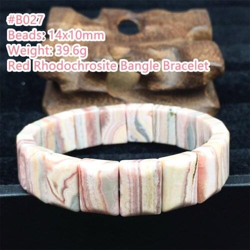 14x10mm Natural Red Rhodochrosite Bracelet For Women Men Healing Love Gift Crystal Stone Beads Gemstone Strands Jewelry AAAAA