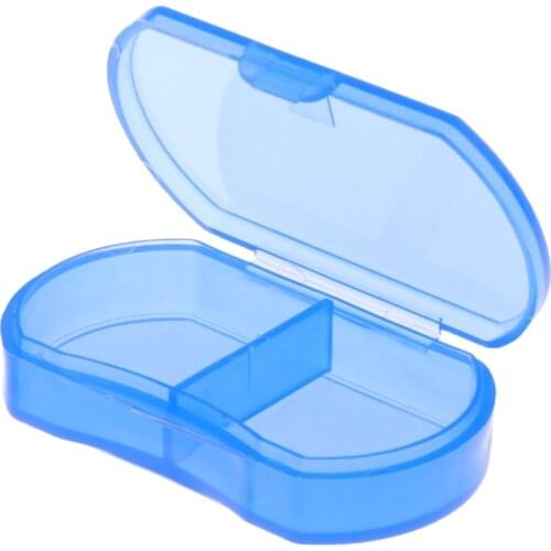 2 Grids Pill Box Holder Medicine Storage Organizer Container Case for Travel New Q0KD