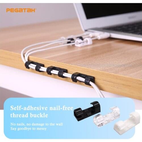 Cable Management Desktop & Workstation ABS Wire Manager Cord Holder USB Charging Data Line Bobbin Winder