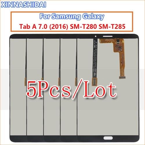 5pcs/lot 7.0'' LCD For Samsung Galaxy Tab A 7.0 (2016) SM-T280 SM-T285 LCD Display Touch Screen Assembly T280 WIFI /T285 3G