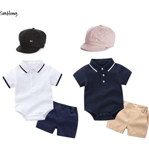 Baby Clothes Pour Babies Romper+Short+Hat 3pcs/Set Clothing Sets Baby Outfits Infant Newborn Summer Baby Clothes Outfits for Kid