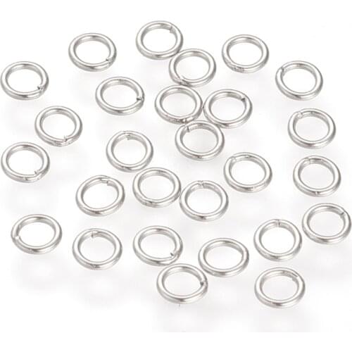 1000pcs Stainless Steel Jump Rings Soldered Split Rings 4mm 6mm Jewelry Making Supplies Wholesale