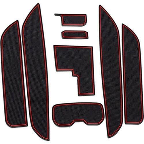 Car Door Groove Mat For BMW 7 Series F01 F02 2009-2016 730 740 750 730d 740d 750d 740i Gate Slot Mat Rubber Anti-Slip Mat