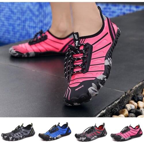 Outdoor Women Swimming Shoes Elastic Band Water Sneakers Hiking Climbing Shoe 2020 Men Barefoot Aqua Shoes Unisex Beach Footwear