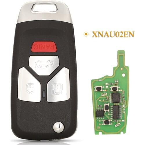 Kutery 4 Buttons Xhorse Wireless XNAU02EN Universal Remote Key For Audi For VVDI Mini Key Tool VVDI2