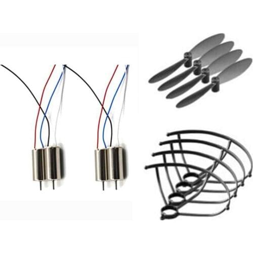 LSRC Mini Drone HD RC UAV Quadrocopter Spare Parts Propeller Blade Engines motors Blade Protective cover set