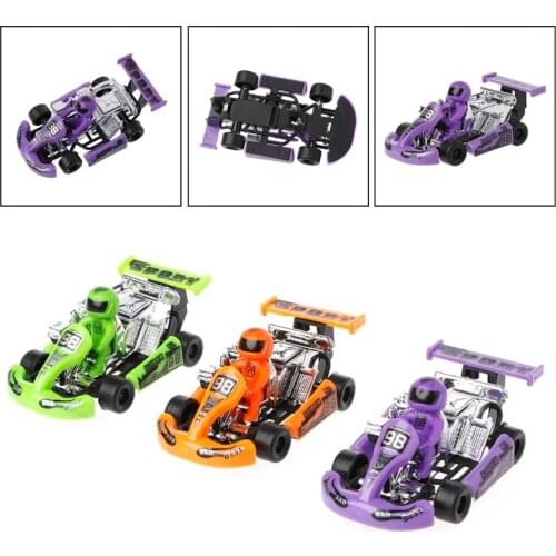 Alloy car model Go-Kart racing game sport vehicle plastic motor pull back toy 24BE