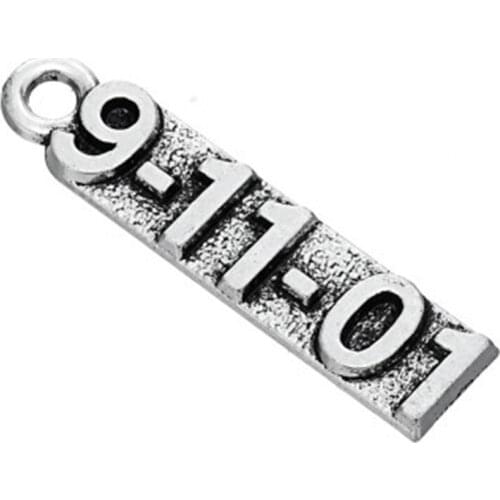 2021 New 9-11-01 engraved number jewelry making charm Jewelry for bracelets