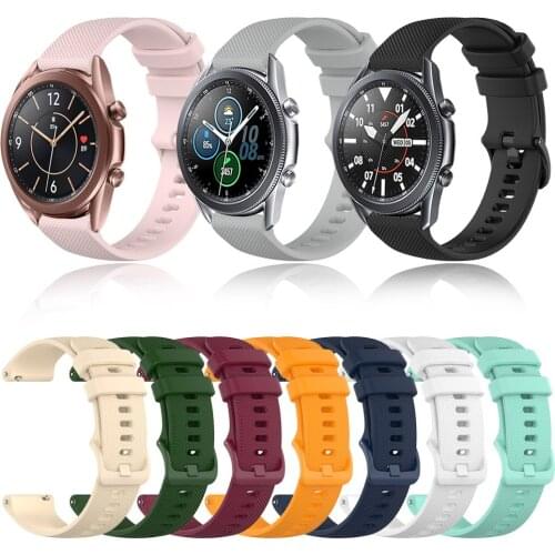 For Samsung Galaxy Watch 3 Silicone Wristband Strap 45mm SM-R840 Band Watchband Metal bu for Samsung Watch3 41mmSM-R850 Bracelet