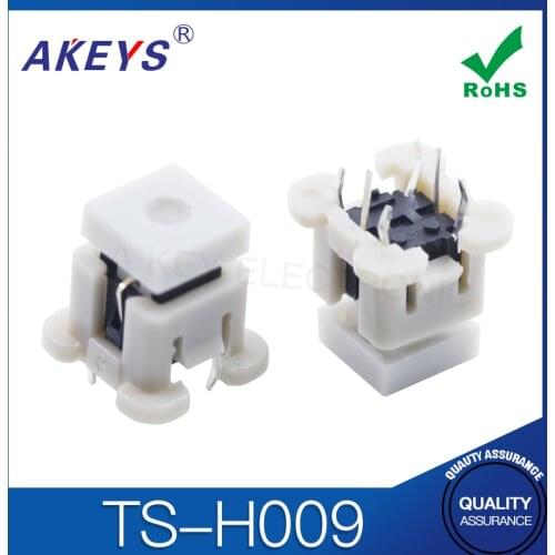 5PCS TS-H009 6*6*9 Tact switch 4 pin DIP type with LED push button switch TS-LS-003