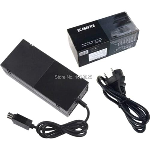 EU US Plug For Xbox One Power Supply Brick, AC Adapter Power Supply Charger Cord for Xbox One 100-240V, Black 5pcs/lot