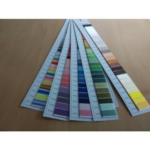 Simthread 120 Assorted Colors Chart Card Polyester Embroidery Machine Threads Cards Solid and Variegated Colors