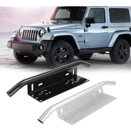 Off-road vehicle light bracket Led Light Bar Mounting Bracket Front License Plate Frame Bracket License Plate Mounting Bracket
