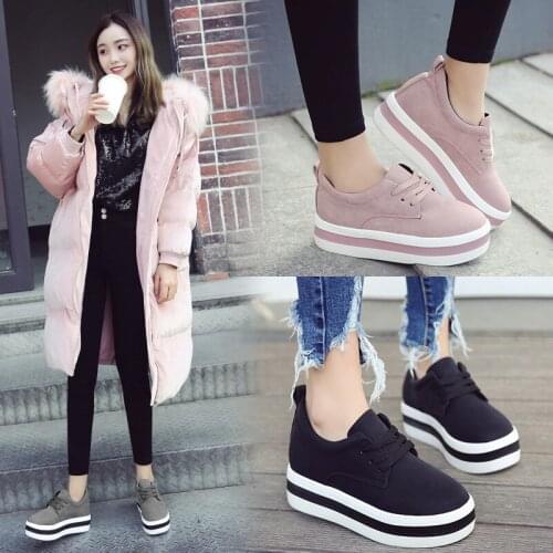 Thick-soled British Style Platform Shoes Women 2021 Spring New Korean Sports Shoes Women Non-slip Single Shoes Women Casual