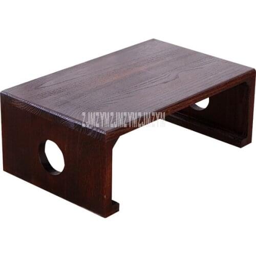 Japanese Style Tea Table Rectangle Solid Wood Antique Furniture Living Room Traditional Wooden Laptop Desk Floor Low Side Table