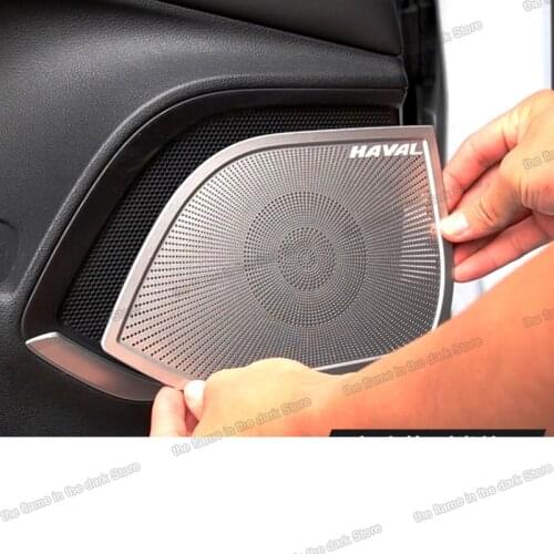 Lsrtw2017 Car Interior Door Sound Speaker Panel for Haval F7 F7x 2019 2020 2021 Accessories Auto interior audio speaker trim