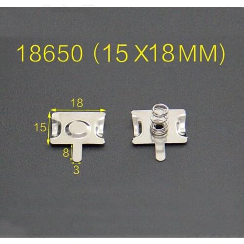 18650 Battery Contact piece spring sheet Positive and negative electrode for battery box 100pair