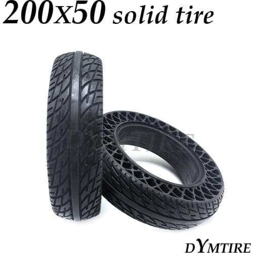200x50 Solid Tyre 8 Inch Tubeless Non-inflatable Explosion-proof Wheel Tire for Electric Balancing Scooter