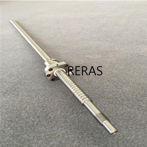 4 Pcs SFU3205 set:4 PCS 32mm SFU3205 rolled ball screw C7 no end machined/processing +8 PCS 3205-4 ball nut for cnc parts