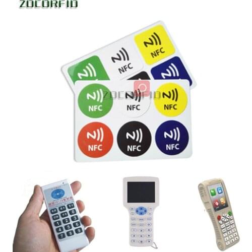 6pcs 13.56MHz UID Changeable Keyfobs Token MF NFC Tag Rewritable RFID Writable Access Control Key Card Used to Copy /Clone Card