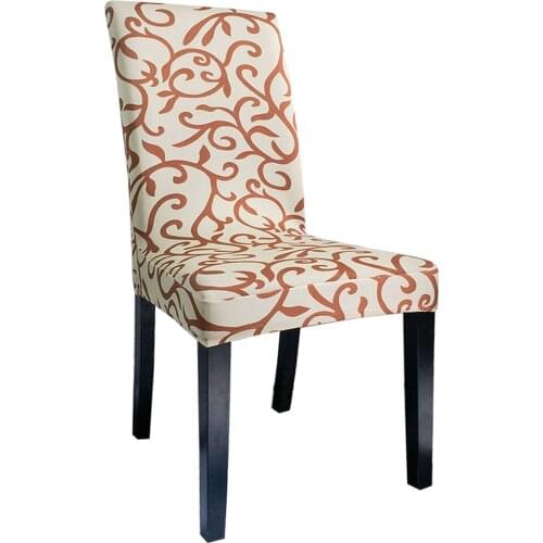 Airldianer Flower Printing Chair Cover Big Elastic Slipcover Modern Kitchen Seat Case Stretch Chair Cover For Banquet home decor
