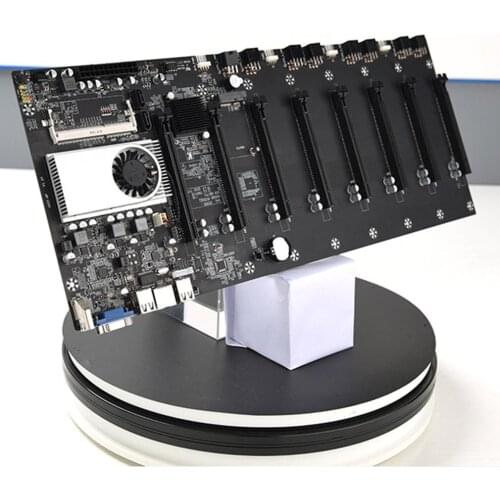 BTC-37 Miner Motherboard CPU Set 8 Video Card Slot DDR3 Memory Integrated VGA Interface Low Power Consumption