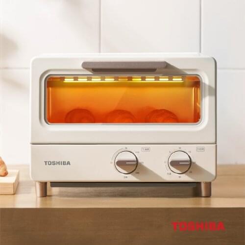 TOSHIBA Household Electric Oven 220V Baking Electric Oven 8L Mini Multi-function Bread Baking Ovens Mini Oven Electric